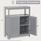 Free Standing Bathroom Floor Cabinet with Double Shutter Doors